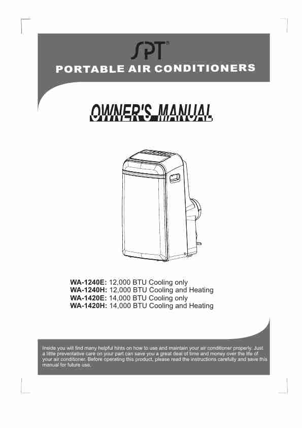 Mastercraft Portable Air Conditioner 12000 Btu Manual-page_pdf